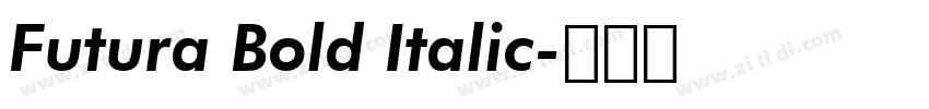 Futura Bold Italic字体转换